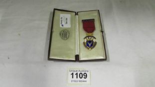 A cased 1951 Royal Masonic Benevolent institution jewel