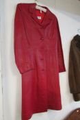 Gentlemen's Sheep Skin Coat and a Lady's Red Leather Coat