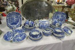 Approximately 40 pieces of Spode Italian tea and dinnerware