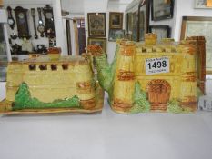 Old English Castle Teapot & Butter Dish