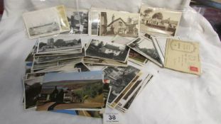 A quantity of old postcards