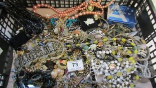 A large quantity of costume jewellery