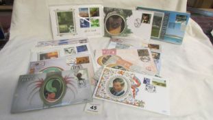 A quantity of first day covers