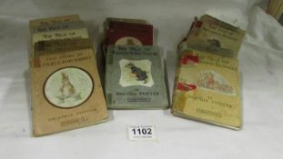 A collection of first and early edition Beatrix Potter books including Samuel Whiskers etc