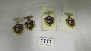 4 Royal Masonic Institution for boy steward's jewels