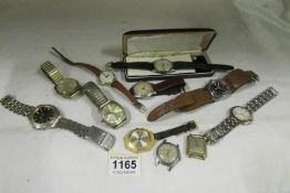 A quantity of gent's wrist watches