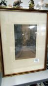 A framed and glazed etching inscribed 'COCHEM' and signed E.C.E.Spiers