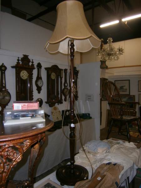 Standard lamp with shade