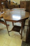 Octagonal Inlaid Side Table