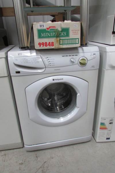 A Hotpoint automatic washing machine