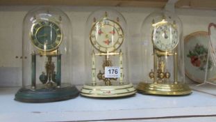 3 anniversary clocks
