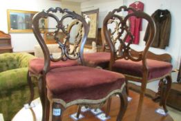 4 Victorian Dining Chairs