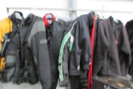 5 motorcycle jackets and 2 pairs of trousers