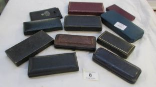 A Quantity of old jewellery cases etc