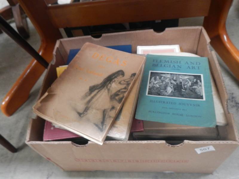 A large quantity of old art books