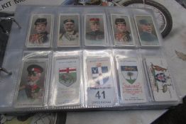 An album of cigarette cards