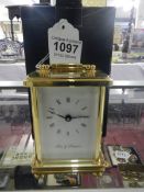 A superb quality 'Fox & Simpson' carriage clock, boxed