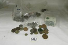 A quantity of coins and bank notes