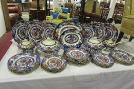 Approximately 40 pieces of Victorian dinnerware by Wood's