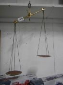 Set of brass & copper hand scales made by H Malby