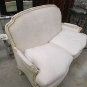 A French style 2 seat settee