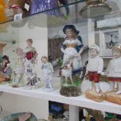 A mixed lot of ceramic figures