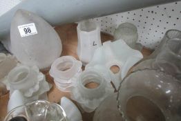 A quantity of lamp shades