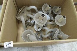 2 boxes of various chandelier parts