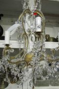 A large chandelier style wall light