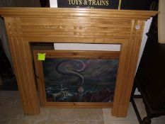 A hand made fire surround by Nick Bell
