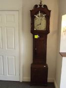 An oak cased Grandfather clock