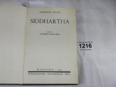 'Siddhartha' by Herman Hesse, Warszand 1932