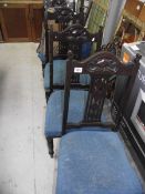 A set of 4 Edwardian chairs