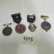 3 silver and enamel medals including Portsmouth Chamber of Commerce president 1963, past president