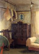 Interior with Hanging Bacon Framed, 23" x 16 ½" Oil on board Signed and dated 1950 by Joseph