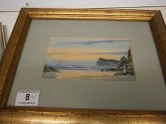 Pair of F/G seascape watercolours signed H Nelson