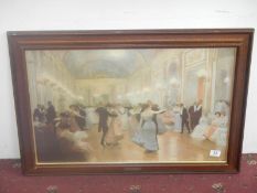 F/G print of a ballroom dance 'An Elegant Soiree' by Victor Gabriel Gilbert