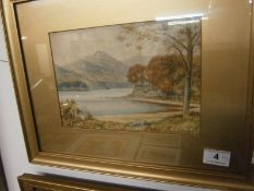 Pair of F/G 'Lakeside' landscape watercolours, signed Read Wallis