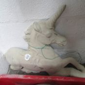 A garden unicorn figure