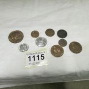 A small collection of Victorian coins