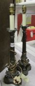 A pair of good quality table lamps