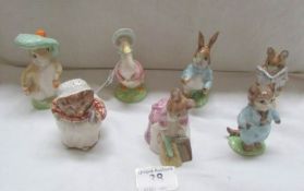 7 Royal Albert Beatrix Potter figurines