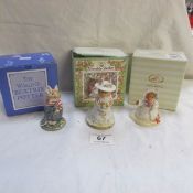 3 boxed Royal Doulton figurines being 'Shrimp', 'Poppy Eyebright' and 'Wilfred Roadflax'