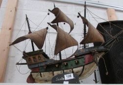 A model galleon