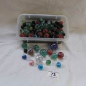 A box of old marbles