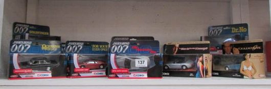12 boxed Corgi James Bond cars