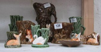 9 Sylvac animal vases etc