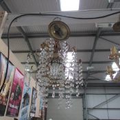 A small chandelier