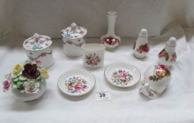 3 items of Royal Worcester, a Royal Doulton posy and 6 other items