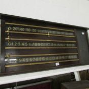 A snooker score board with slate